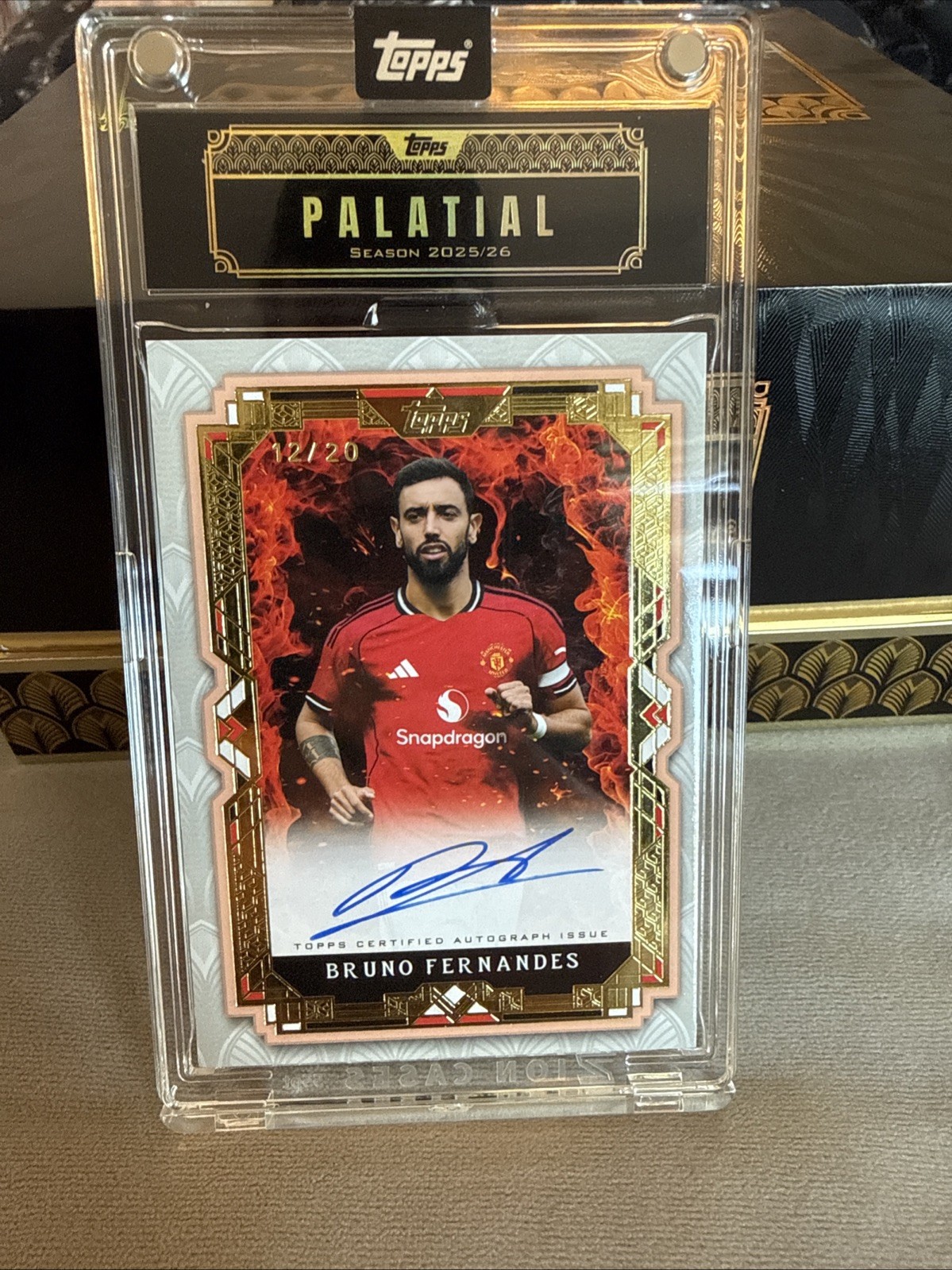 Bruno Fernandes /20 On Card Auto Manchester United Palatial for sale on Ebay