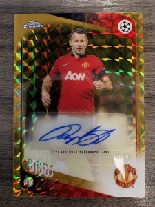 Topps Chrome UCC 2025/26 Ryan Giggs Auto /50 Gold Manchester United BRAND NEW for sale on Ebay