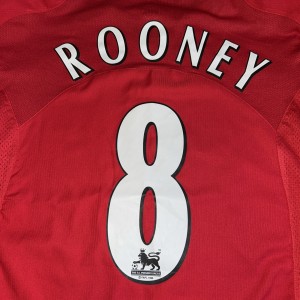 Manchester United Rooney 8 Home Football Shirt 2004/06 Adults Large Nike H561 for sale on Ebay