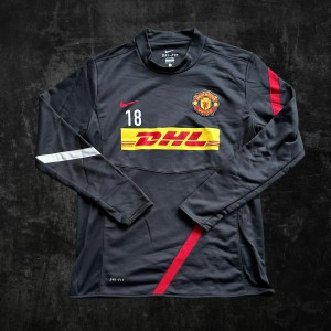 Vintage Nike Player Worn Manchester United  Midlayer Training Top - L - YOUNG for sale on Ebay