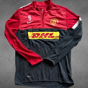 Vintage Nike Player Worn Manchester United  Midlayer Training Top - L - ANDERSON for sale on Ebay