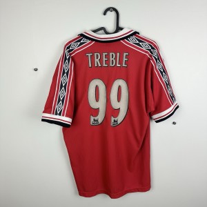 Manchester United Home Shirt 1998/99 - Treble Winners 99 for sale on Ebay