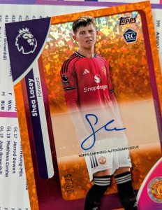 Topps Shea Lacey Manchester United Premier League Rookie Autograph Card /25 for sale on Ebay