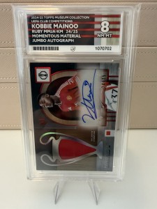 2024/25 Topps Museum UCC Kobbie Mainoo Patch Auto /25 Manchester United ACE 8 for sale on Ebay