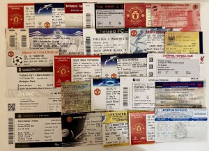 Manchester United Ticket Stubs 25 Different Tickets - No Duplicates for sale on Ebay