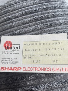 Ticket - Manchester United V Watford - 1982/1983 for sale on Ebay