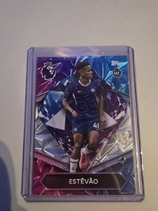 Topps Premier League Estevao Diamond Rookie Card DR4 Chelsea for sale on Ebay