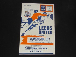 1969-70 CHARITY SHIELD LEEDS UNITED v MANCHESTER CITY for sale on Ebay