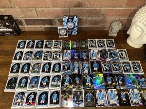 Manchester City Football Card Bundle 61X - Numbered Haalands, Gold Vault Legends for sale on Ebay