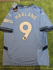 Puma Haaland #9 Manchester City 2024/25 Football Shirt - Large for sale on Ebay