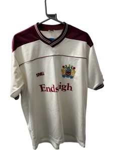 Burnley FC vintage Football Shirt XL White Maroon Endsleigh 1988-89 3013 for sale on Ebay