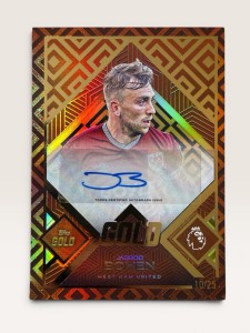 JARROD BOWEN AUTO /25 TOPPS GOLD West Ham Football Soccer Card 10 for sale on Ebay