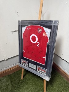 Arsenal invincibles Hand signed Squad shirt With COA for sale on Ebay