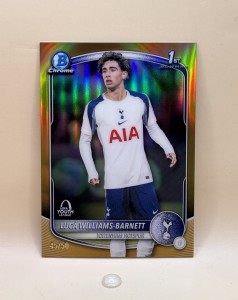 Topps Chrome UCC Luca Williams-Barnett /50 | 1st Bowman Tottenham Hotspur | Gold for sale on Ebay