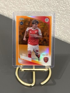 MAX DOWMAN RC ORANGE /25 - TOPPS CHROME UCC ARSENAL #57 for sale on Ebay