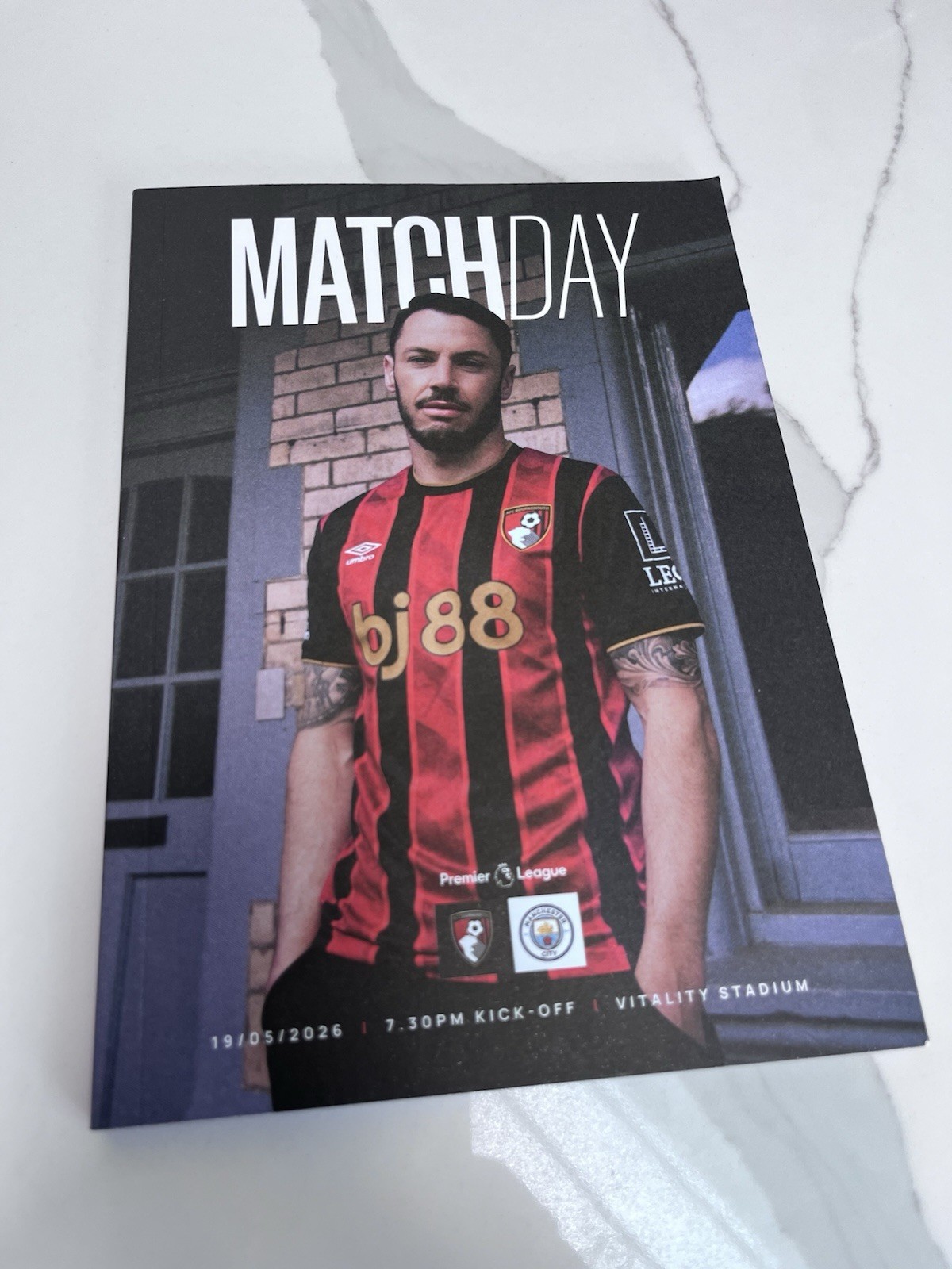 Bournemouth Vs Manchester City Match 2026 Programme for sale on Ebay