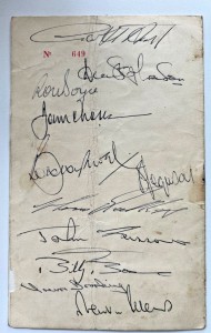 Charity Football programme signed by West Ham world cup winners for sale on Ebay