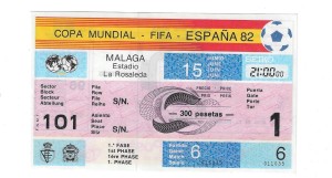 1982 World Cup Final UNUSED TICKET - Scotland v New Zealand for sale on Ebay