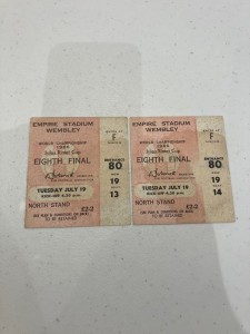 World Cup 1966 Football Tickets Uruguay vs Mexico x 2 in good condition for sale on Ebay