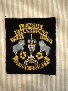 Derby County FC 1974-1975 League Champions Blazer Badge for sale on Ebay