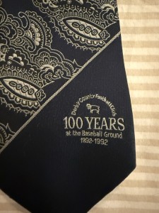 Derby County FC Tie Commemorating 100 Years At The Baseball Ground for sale on Ebay