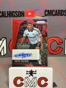 2024-25 panini prizm Timothy Castagne auto red stars Fulham for sale on Ebay