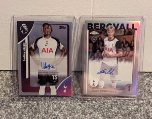 Topps Tottenham Spurs Auto Cards Destiny Udogie & Lucas Bergvall Bundle x2 for sale on Ebay