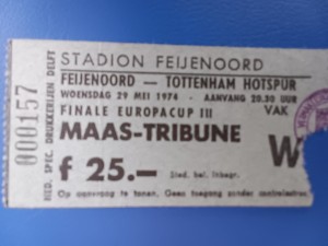 MATCH TICKET FEYENOORD v TOTTENHAM HOTSPUR 1974 U.E.F.A. CUP FINAL V.G.CONDITION for sale on Ebay