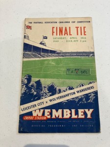FA Cup Final Football Programme 1949 Leicester City vs Wolverhampton Wanderers for sale on Ebay