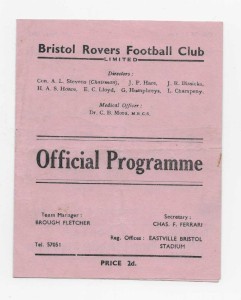 1945/46 Division 3 South Cup - BRISTOL ROVERS v. TORQUAY UNITED for sale on Ebay