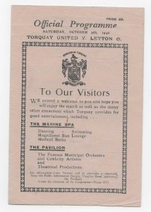 1946/47 Division 3 South - TORQUAY UNITED v. LEYTON ORIENT for sale on Ebay
