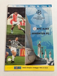 Ajax vs Juventus 1996 european cup final official programme for sale on Ebay