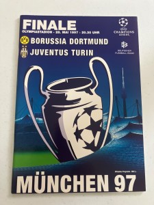 Borussia Dortmund vs Juventus 1997 european cup final official programme for sale on Ebay