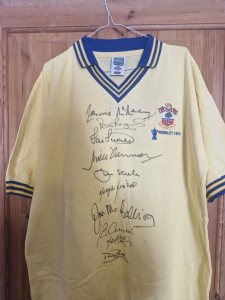 Southampton 1976 Replica Football Shirt Signed By 10 for sale on Ebay