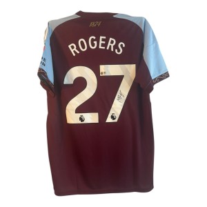 Morgan Rogers Signed Shirt ACG Authentication Proof Aston Villa for sale on Ebay