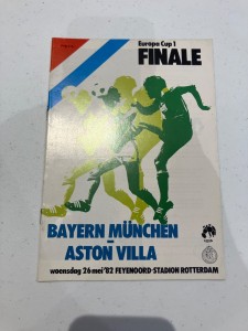 1982 European Cup Final Football Programme Aston Villa vs Bayern Munich for sale on Ebay