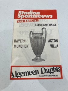 1982 European Cup Final Football Extra Programme Aston Villa vs Bayern Munich for sale on Ebay