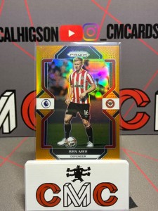 2022-23 panini prizm Ben Mee orange /15 Brentford for sale on Ebay