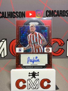 2022-23 panini prizm Pontus Jansson auto red stars Brentford for sale on Ebay
