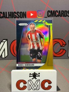 2024-25 panini prizm Mikkel Damsgaard black gold /8 Brentford for sale on Ebay
