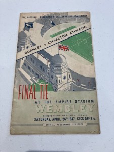 FA Cup Final Football Programme 1947 Burnley vs Charlton Athletic for sale on Ebay