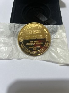 Celtic Football Club Centenary Medal 1988 Gold Tone Medal with Original Case for sale on Ebay