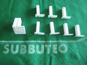 Vintage Subbuteo Table Cricket - Spares.  Pitch Surrounds clips x8 - official for sale on Ebay