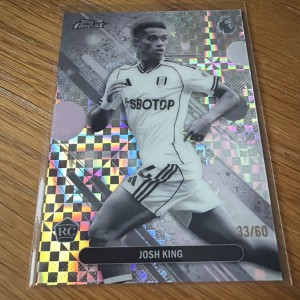 2025-26 Topps Finest Premier League 46 Josh King Pearl Rare Fulham  33/60 RC for sale on Ebay