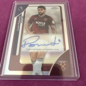 Topps Chrome Premier League 2026 - Lucas Paqueta Auto - West Ham for sale on Ebay