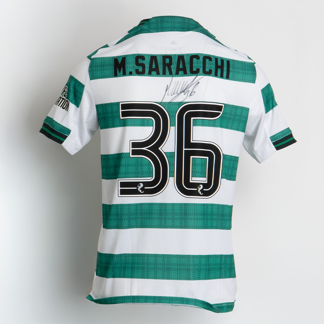 CELTIC FAMINE MEMORIAL SIGNED SHIRT – MARCELO SARACCHI, NUMBER 36 for sale on Ebay