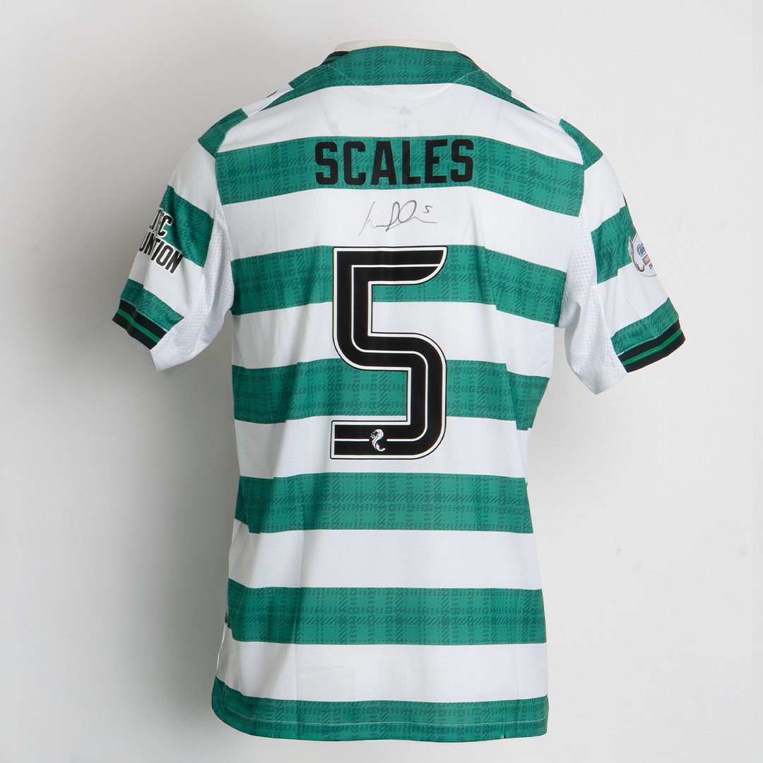 CELTIC FAMINE MEMORIAL SIGNED SHIRT – LIAM SCALES, NUMBER 5 for sale on Ebay