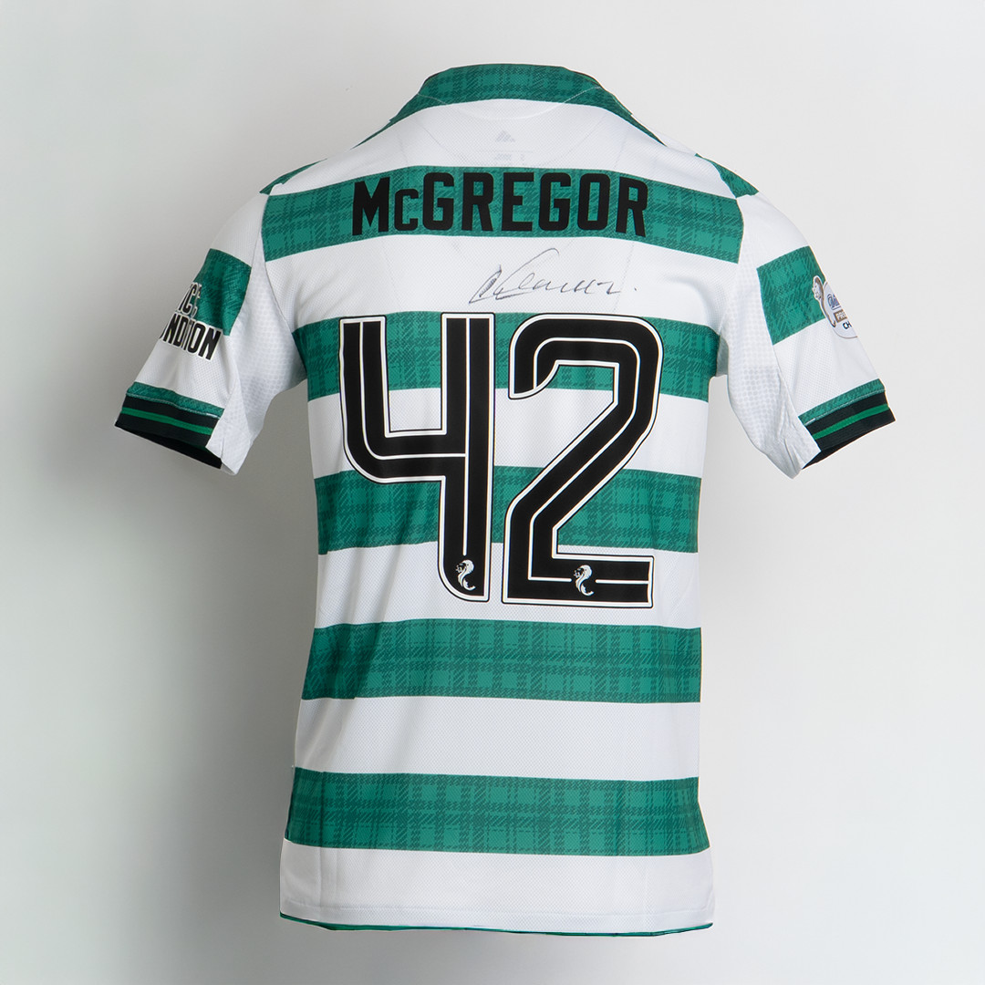 CELTIC FAMINE MEMORIAL SIGNED SHIRT – CALLUM MCGREGOR, NUMBER 42 for sale on Ebay