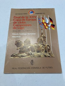 1980 European Cup Final Football Programme Nottingham Forest vs Hamburg for sale on Ebay