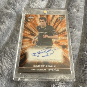 2025 -6 GARETH BALE Auto /25 Topps Chrome Uefa CC Black Lazer Tottenham Hotspur for sale on Ebay